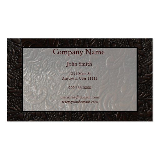 Carte de visite en cuir de Paisley