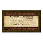 Carte de visite en laiton de dents de Steampunk de