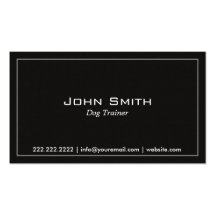 Carte de visite foncé simple simple de formation d