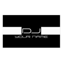 Carte de visite frais du DJ