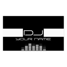 Carte de visite frais du DJ