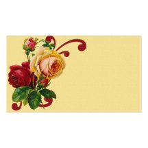 Carte de visite français de roses de pays