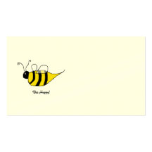Carte de visite heureux d'abeille
