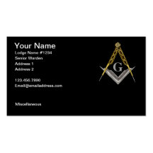 Carte de visite maçonnique 3