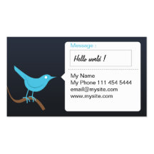 Carte de visite MessageTtwitter