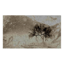 Carte de visite pressé de feuille