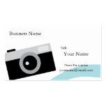 Carte de visite simple d'appareil-photo