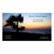 Carte de visite tropical