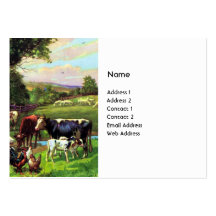 Carte de visite vintage de ferme