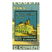 Carte de visite vintage de voyage
