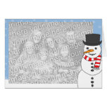 Carte de voeux de bonhomme de neige