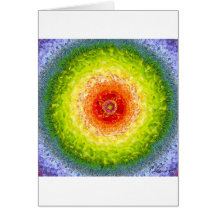 Carte de voeux de coeur d'arcs-en-ciel