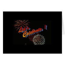 Carte de voeux de concepteur de feux d'artifice