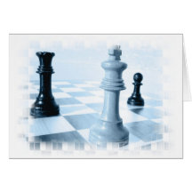 Carte de voeux de conception d'échecs
