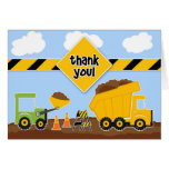 Carte de voeux de construction de Merci