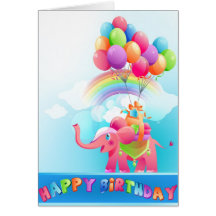 Carte de voeux de joyeux anniversaire