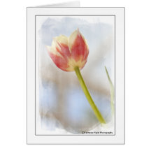 Carte de voeux de joyeux anniversaire de tulipe