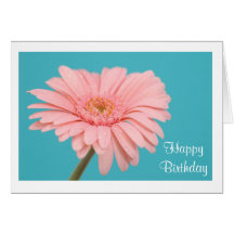 Carte de voeux de marguerite de Gerbera de rose de