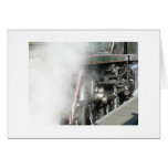 Carte de voeux de mécanique de train de vapeur