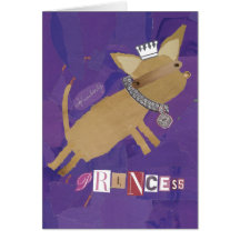 Carte de voeux de princesse