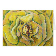 Carte de voeux de remous de rose jaune