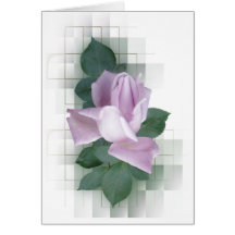 Carte de voeux de rose de pourpre