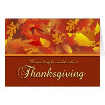 Carte de voeux de thanksgiving