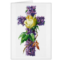 Carte de voeux florale de Pâques
