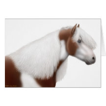 Carte de voeux gitane de cheval de peinture