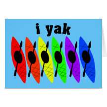 Carte de voeux Kayaking lesbienne gaie