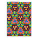 Carte de voeux multicolore de motif