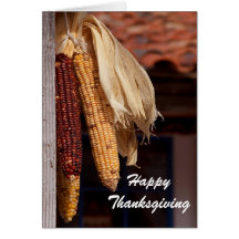 Carte de voeux sèche de bon thanksgiving de photo 