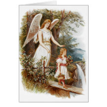Carte de voeux vintage d'ange de Pâques