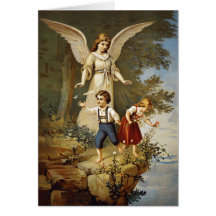 Carte de voeux vintage d'ange de Pâques