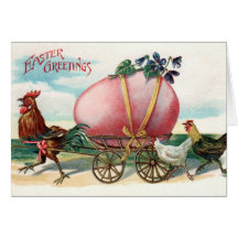 Carte de voeux vintage de Pâques