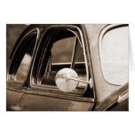Carte de voeux vintage de voiture