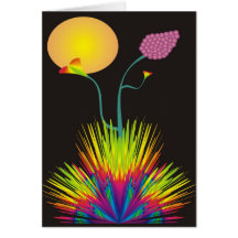 Carte de yucca d'arc-en-ciel (blanc)