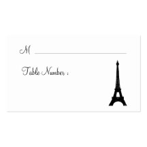 Carte d'endroit de Paris de damassé Cartes De Visite Professionnelles