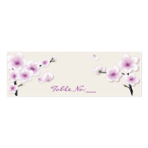 Carte d'endroit de Tableau de fleur de ressort Carte De Visite