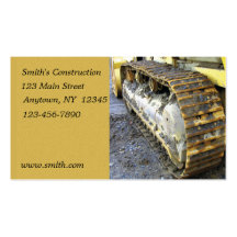 Carte d'entreprise de construction carte de visite
