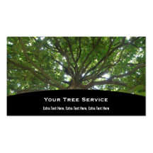 Carte d'entreprise de services d'arbre cartes de visite personnelles