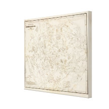 Carte des constellations impression sur toile