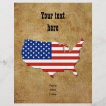 Carte des Etats-Unis Tract Personnalisé