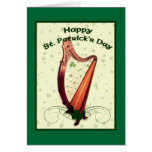 Carte d'harpe du jour de St Patrick
