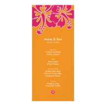 Carte douce de menu de mariage de ketmie carton d'invitation
