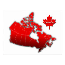 CARTE DU CANADA CARTES POSTALES