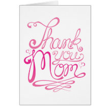 Carte du jour de mère de maman de Merci
