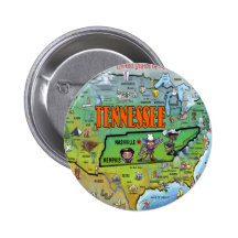Carte du Tennessee Etats-Unis Pin's Avec Agrafe