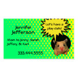 Carte faite sur commande de maman de hamster lunat cartes de visite professionnelles