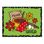 Carte faite sur commande de recette d'enfant de fa carte postale
